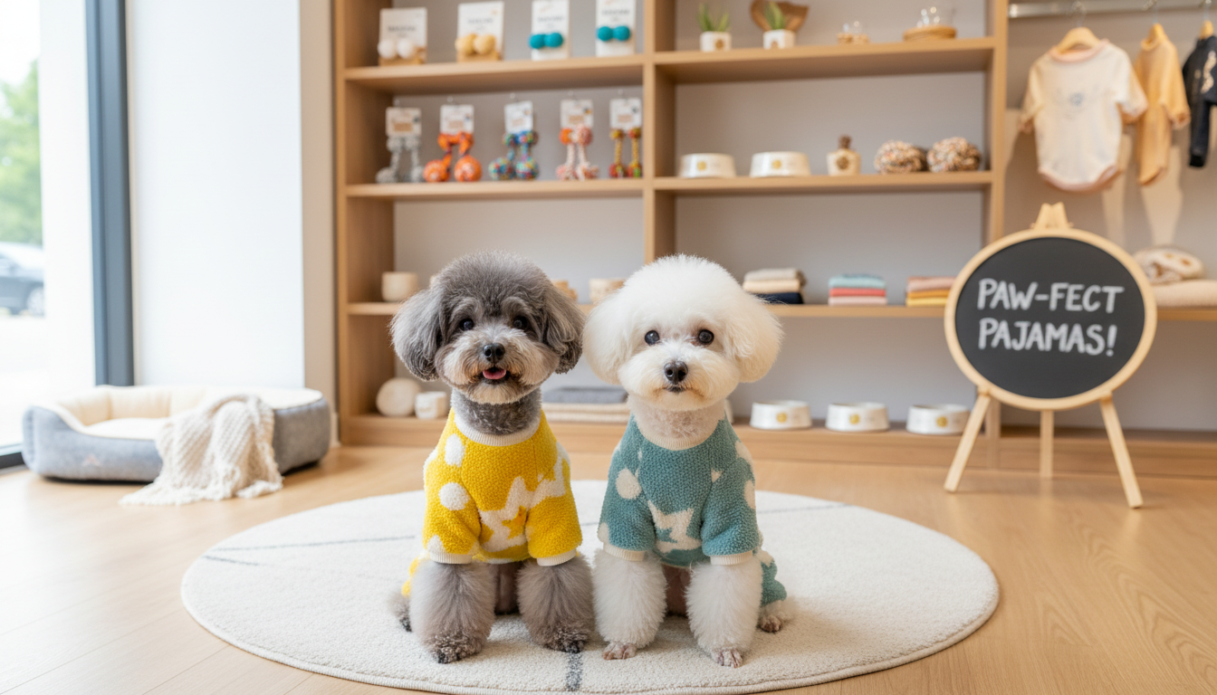 Cozy Star Plush 4-Leg Winter Coat for Small Pets