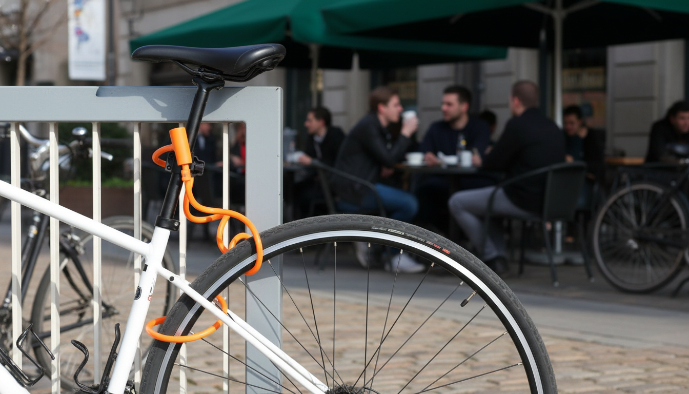 Heavy-Duty Flexible Cable Bike Lock for Quick Stops