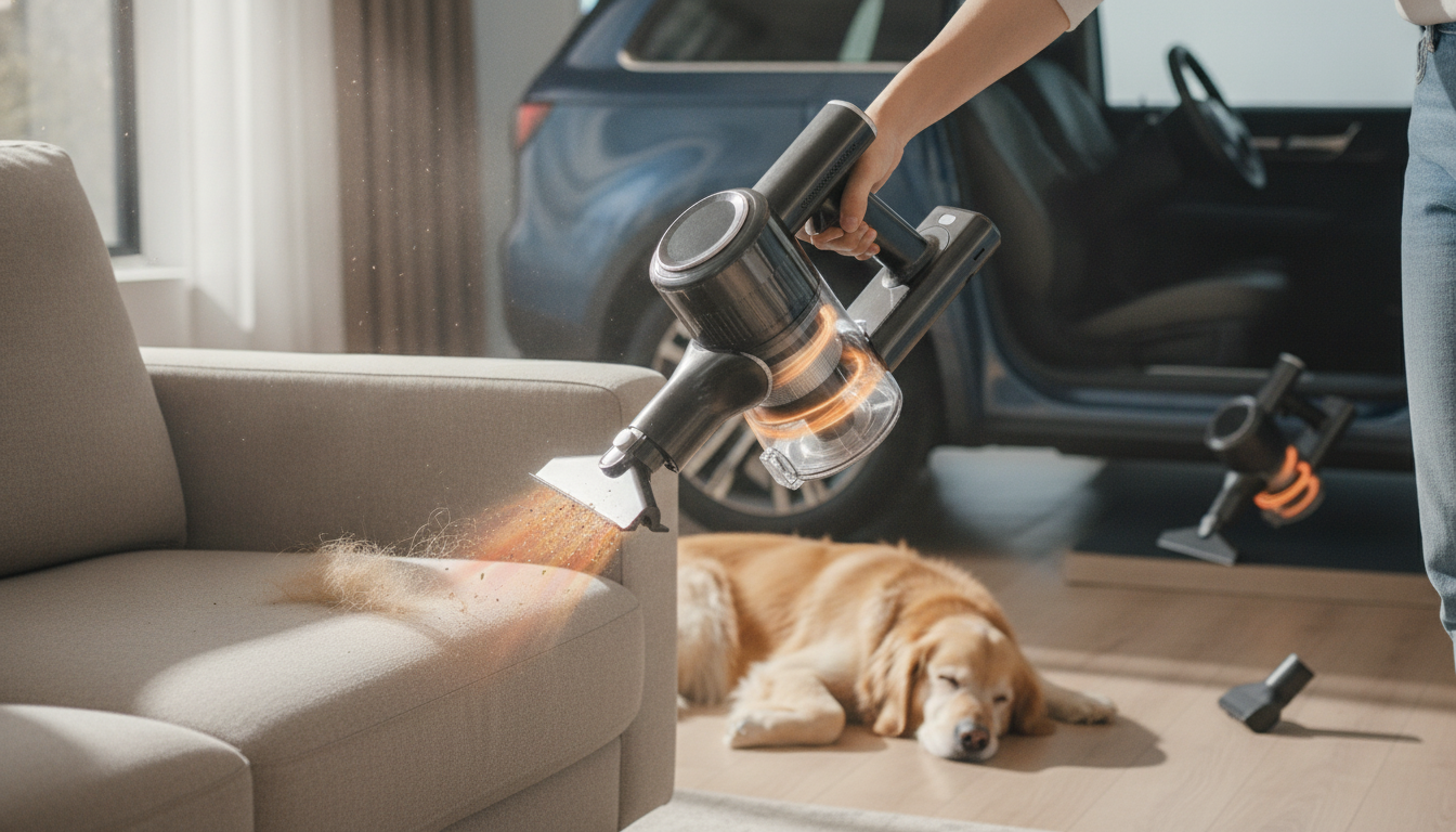 Cordless High-Power Handheld Vacuum for Home, Car & Pets