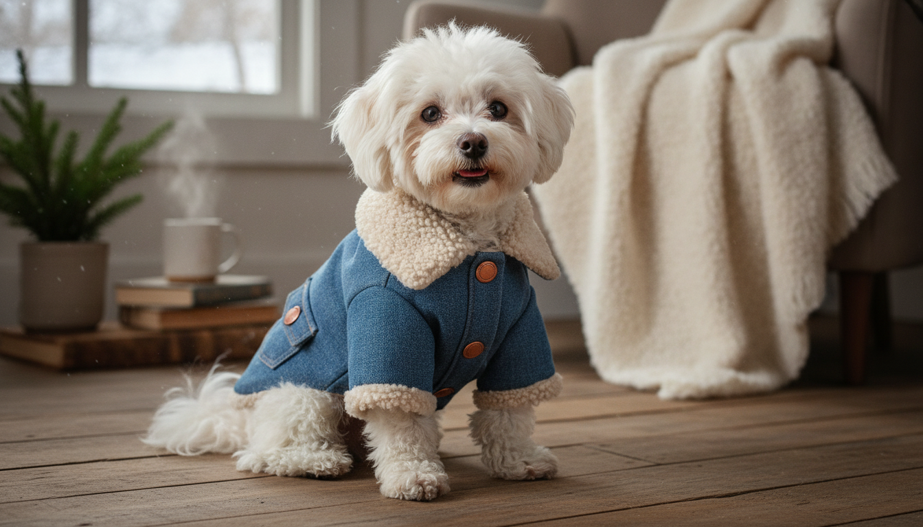 Cozy Cowboy Fleece Pet Coat: Warm Winter Walks