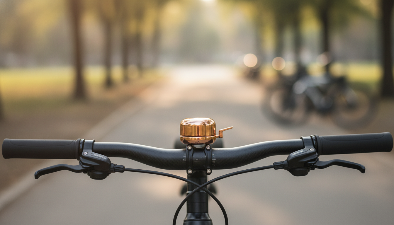 Mini Copper Bike Bell: Clear Chime for Clean Cockpits