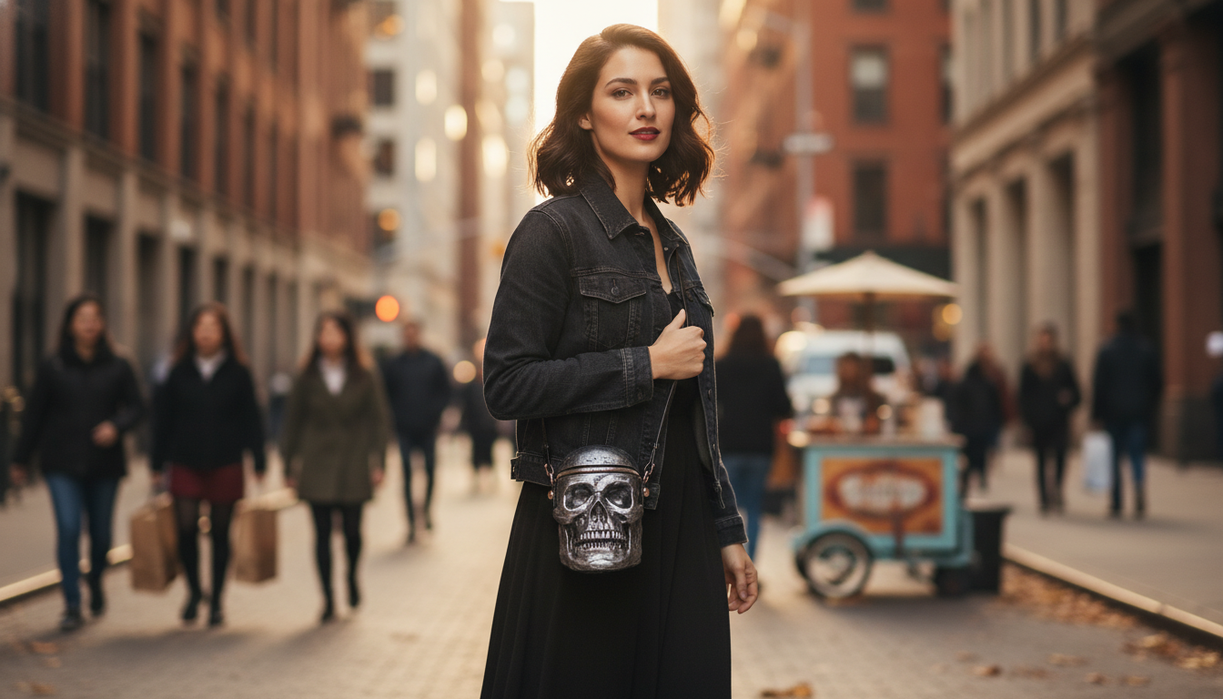 Wacky Skull Head Crossbody Shoulder Bags: Style & Fit