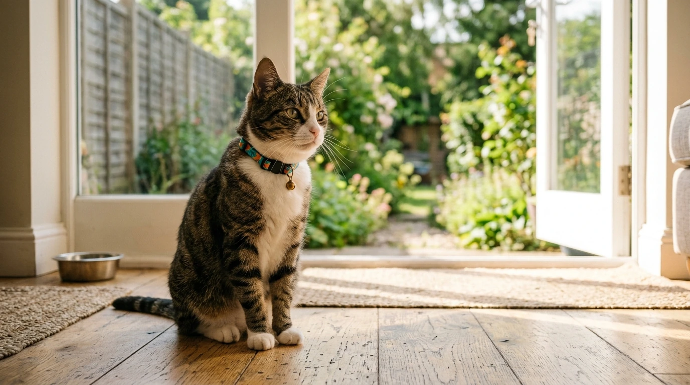 Geometric Breakaway Cat Collar with Bell: Adjustable Fit