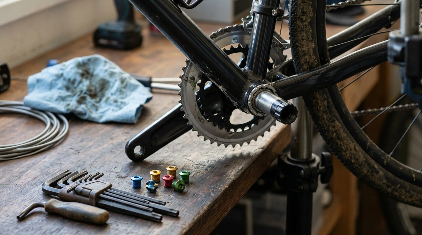Color Anodized Crankset Cover Screws for MTB & Road