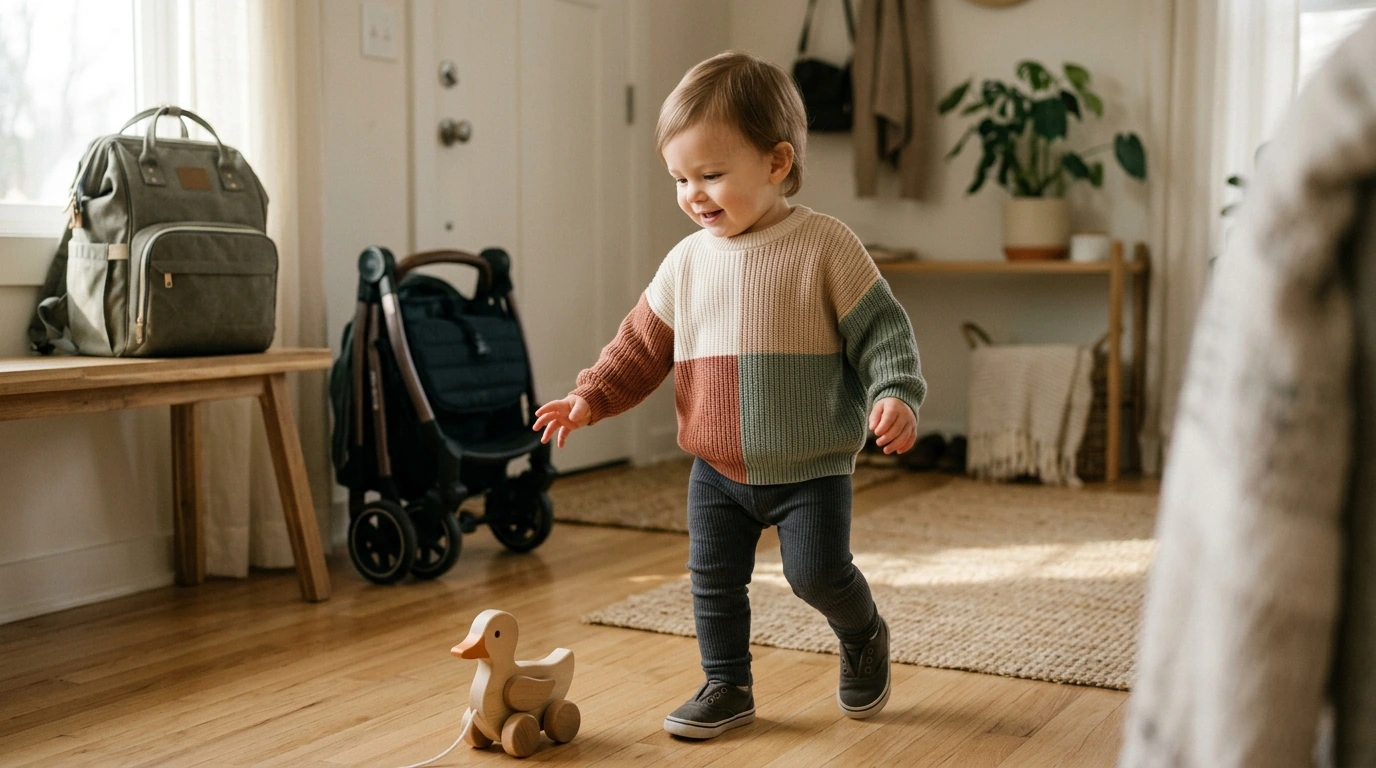 Color-Block Knit Pullover for Babies & Toddlers: Cozy Layer