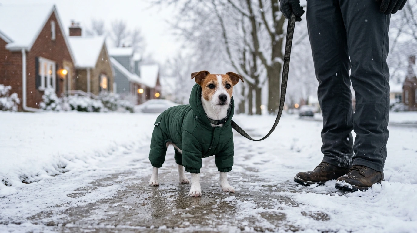 Winter Fit Guide: Four-Legged Hooded Pet Parka