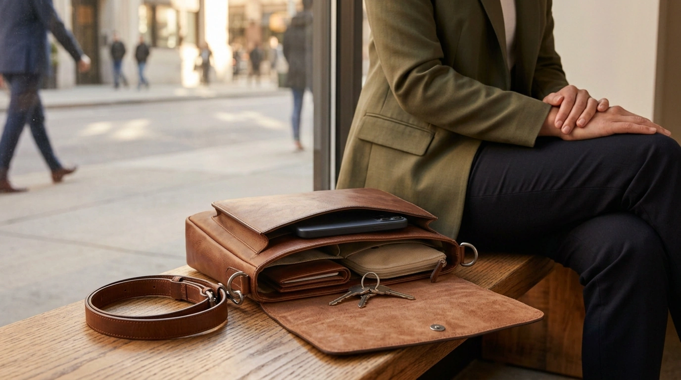 Genuine Leather Shoulder & Crossbody Bag for Everyday