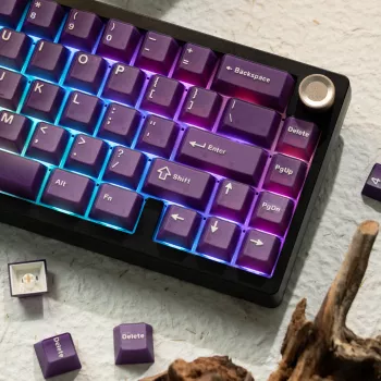 Purple Double‑Shot PBT Keycaps (Cherry Profile Guide)