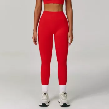 Seamless V-Back Butt-Lift Yoga Leggings: High-Waist Fit