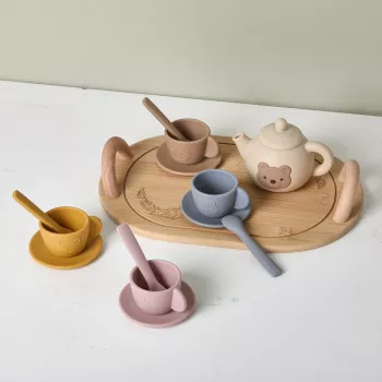 Silicone Tea Party Playset for Toddlers: Calm Pretend Tea